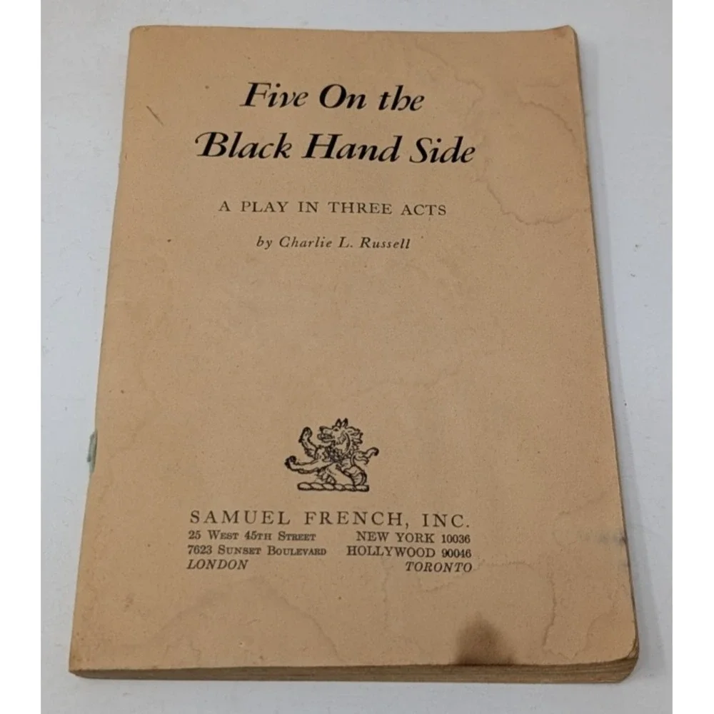Five On The Black Hand Side Play by Charlie Russell Samuel French 1977 VTG Book